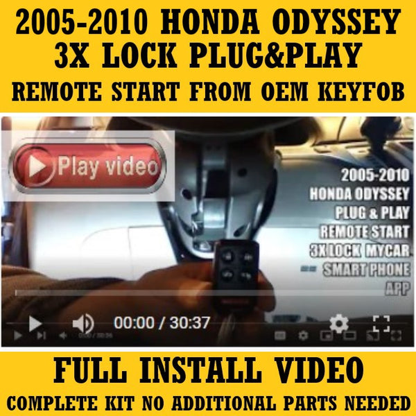 Plug & Play Remote Start 2005-2010 Honda ODYSSEY 3X LOCK | FORTIN