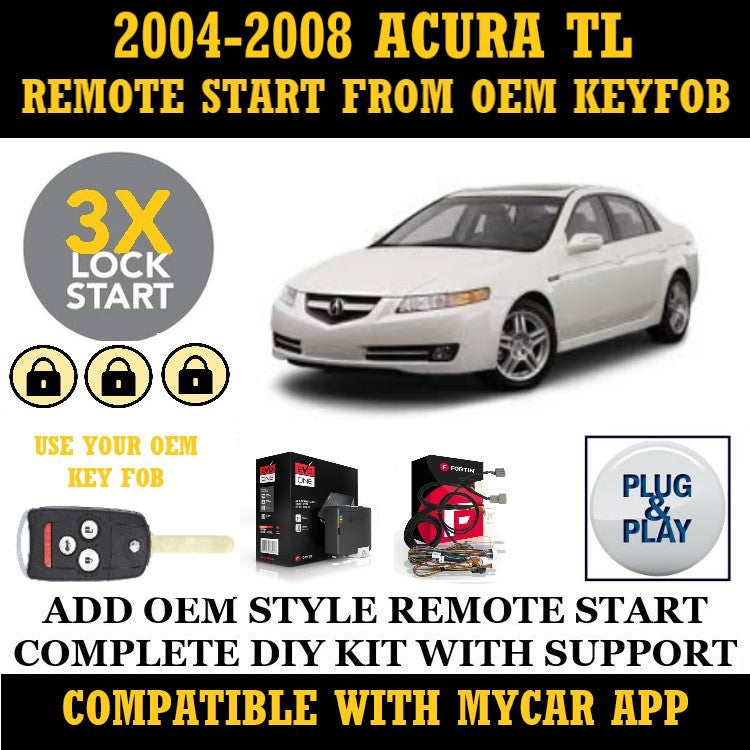 plug and play remote start 2004-2008 acura tl 3x lock activation
