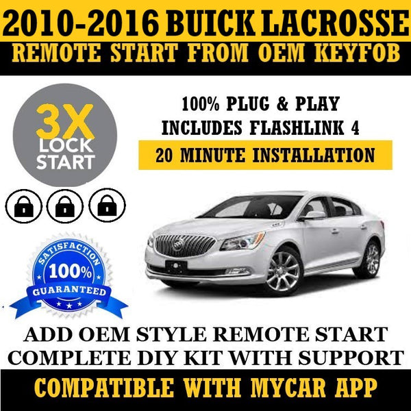 Plug and Play 3X Lock Remote Start Kit Buick LaCorsse 2010-2016 Key Start | FORTIN