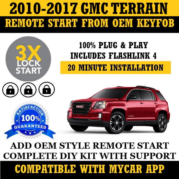 Plug and Play 3X Lock Remote Start Kit GMC Terrain 2010-2017 Key Start | FORTIN