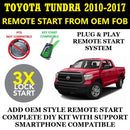 3X LOCK Plug & Play Remote Start 2010-2017 TOYOTA TUNDRA Key Start | FORTIN