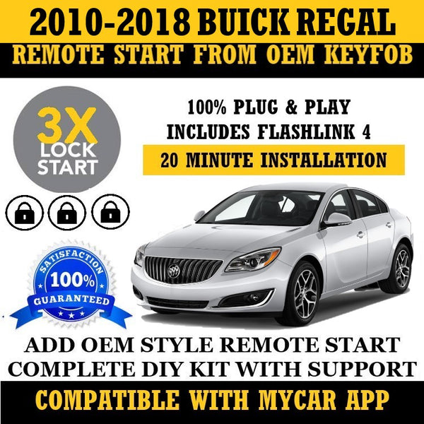 Plug and Play 3X Lock Remote Start Kit Buick Regal 2010-2018 Key Start | FORTIN