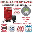 3X LOCK PLUG & PLAY REMOTE START 2011-2013 CHEVROLET CAPRICE | OMEGALINK