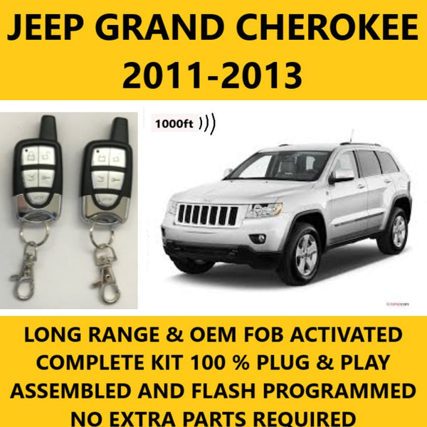 Plug and Play Remote Start 2011-2013 JEEP Grand Cherokee Revo 4.1 Long Range RF Kit | FORTIN