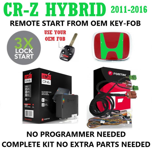 Plug & Play Remote Start 2011-2016 HONDA CR-Z HYBRID | FORTIN