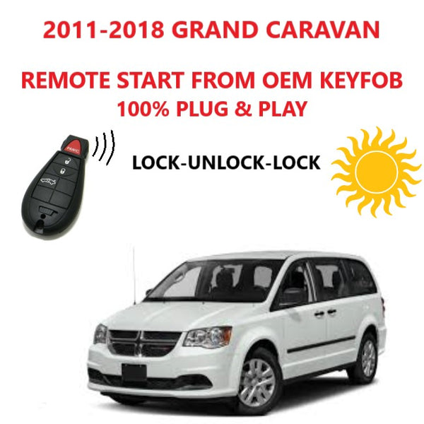 Plug & Play Remote Starter Fits 2011-2018 Dodge Caravan | FORTIN
