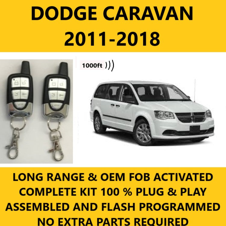 Plug and Play Remote Start 2011-2018 Dodge Caravan Revo 4.1 Long Range RF Kit | FORTIN