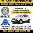 Plug and Play 3X Lock Remote Start Kit Buick Encore 2013-2016 Key Start | FORTIN