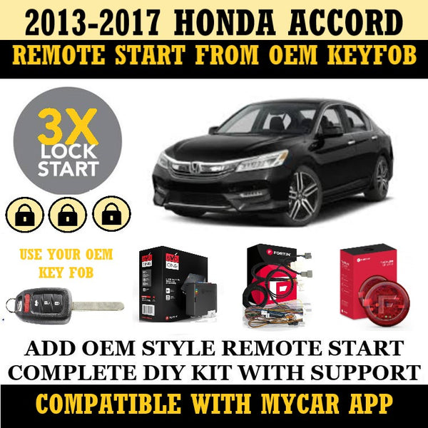 Plug and Play Remote Start Fits 2013-2017 Honda Accord Key Start | FORTIN