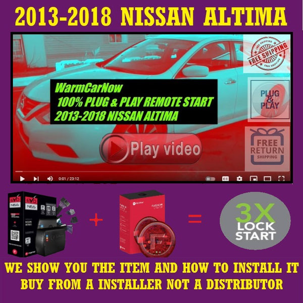 3X LOCK PLUG & PLAY REMOTE START 2013-2018 NISSAN ALTIMA | FORTIN