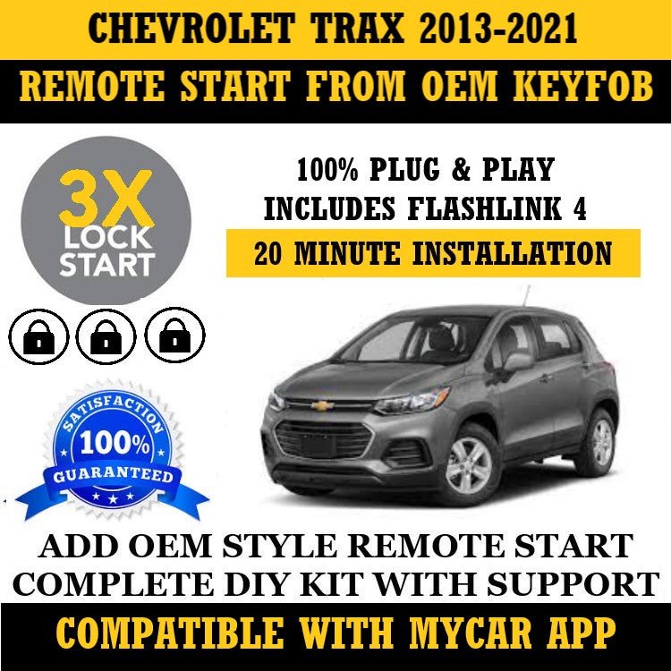 Plug and Play 3X Lock Remote Start Kit CHEVROLET TRAX 2013-2021 Key Start | FORTIN