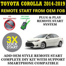 3X LOCK Plug & Play Remote Start 2014-2019 TOYOTA COROLLA Key Start | FORTIN