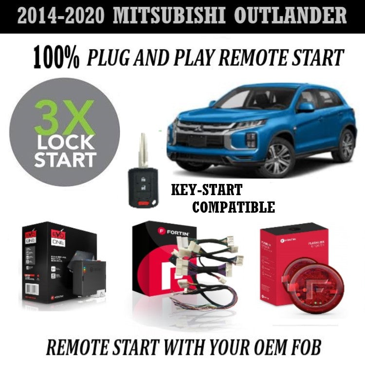 Plug and Play Remote Start Mitsubishi Outlander 2014-2020 Key Start
