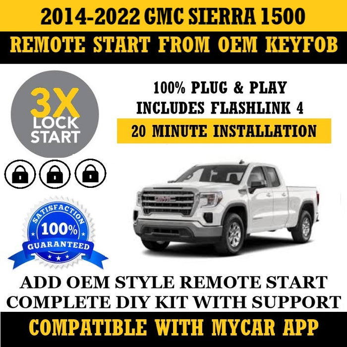 MPC Remote Start Kit Compatible With Chevrolet Silverado 1500/2500/3500 2003-2006 | Semi-Plug & Play With T-Harness | Includes 2X Remotes | Premier USA Tech Support