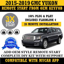 Plug and Play 3X Lock Remote Start Kit GMC Yukon 2015-2019 Key Start | FORTIN