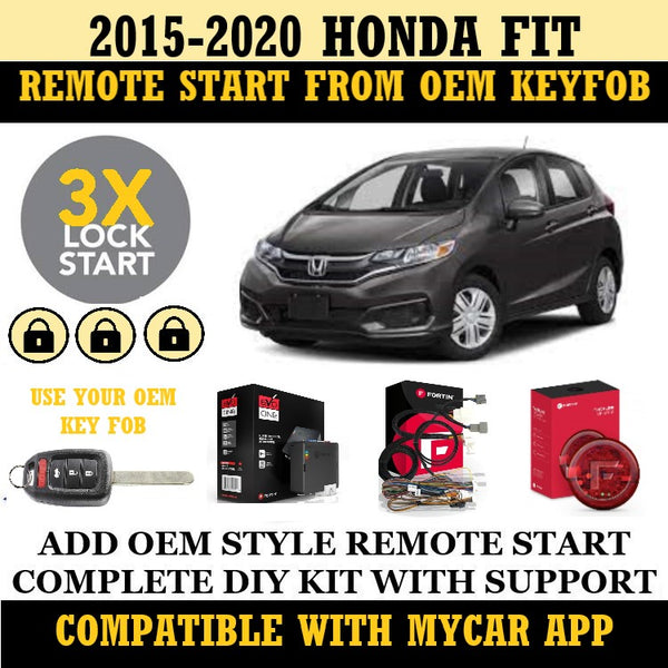 Plug and Play Remote Start Fits 2015-2020 Honda FIT Key Start | FORTIN