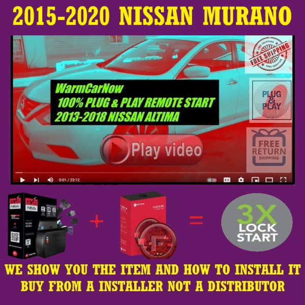 3X LOCK PLUG & PLAY REMOTE START 2015-2020 NISSAN MURANO | FORTIN