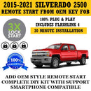 Plug and Play 3X Lock Remote Start Kit 2015-2021 CHEVROLET SILVERADO 2500 Key Start | FORTIN