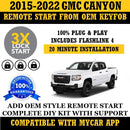 Plug and Play 3X Lock Remote Start Kit GMC Canyon 2015-2022 Key Start | FORTIN