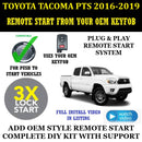 3X LOCK Plug & Play Remote Start 2016-2019 TOYOTA TACOMA Push to Start | FORTIN