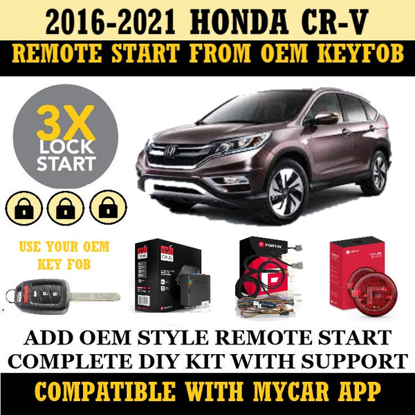 Plug and Play Remote Start Fits 2016-2021 Honda CR-V Key Start | FORTIN