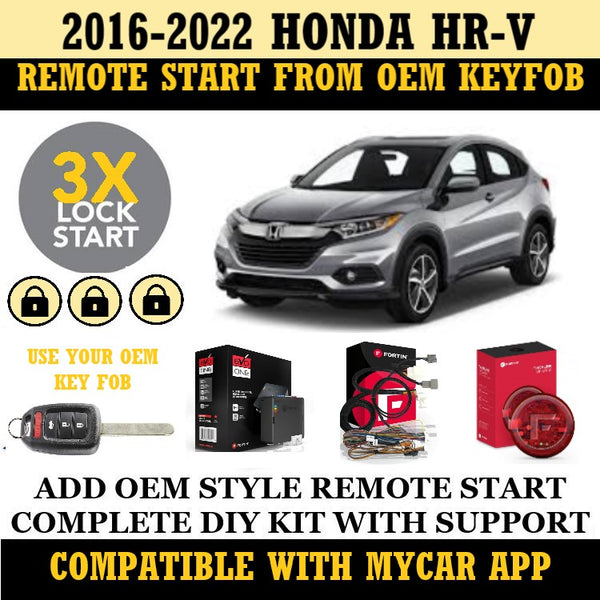 Plug and Play Remote Start Fits 2016-2022 Honda HR-V Key Start | FORTIN