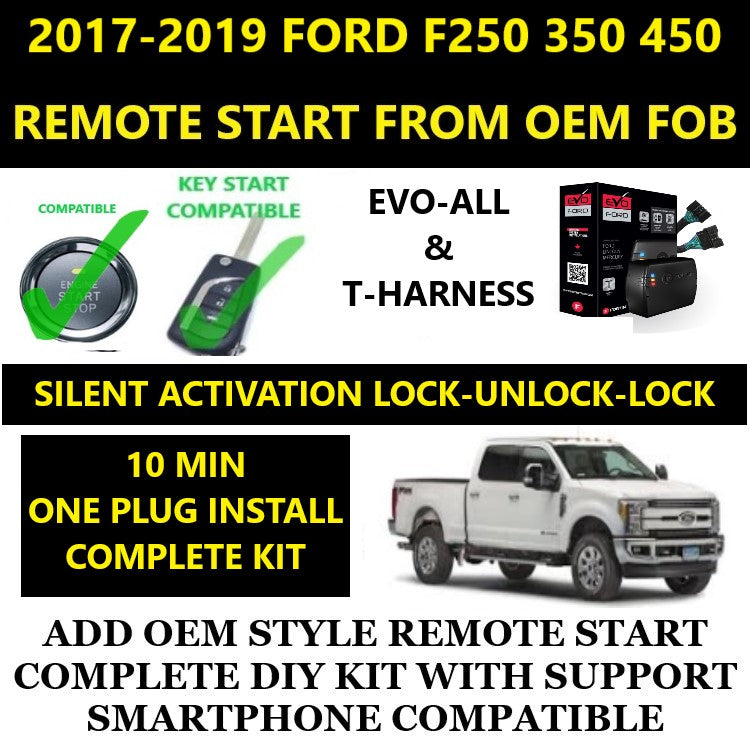 100% Plug and Play Remote Start 2017-2019 Ford F250 F350 F450 | FORTIN