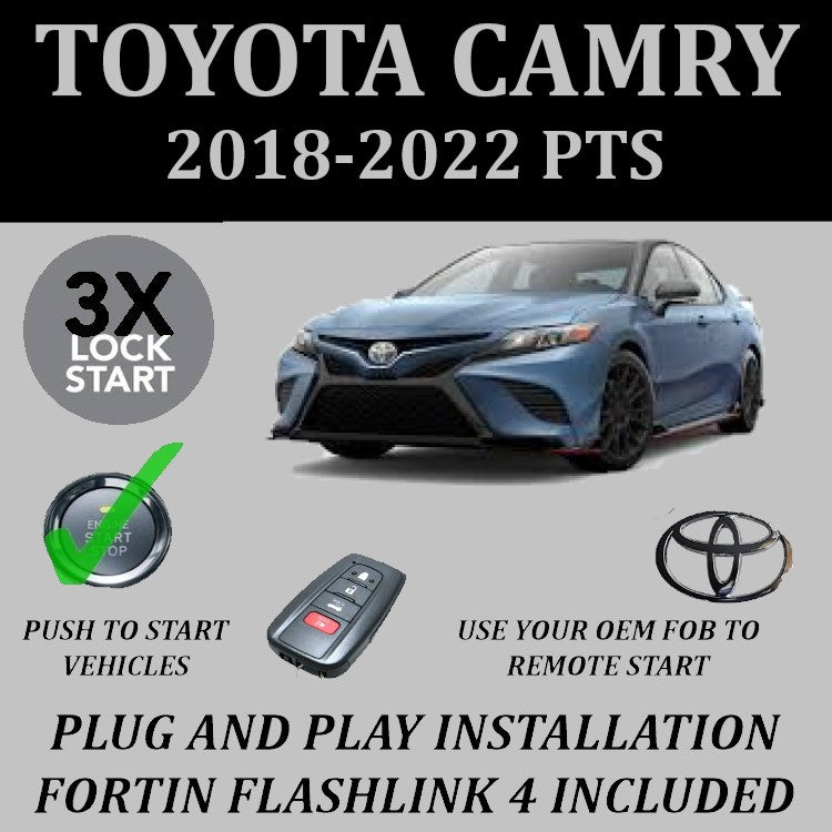 3X Lock Plug & Play Remote Start 2018-2022 Toyota Camry Push to Start | FORTIN