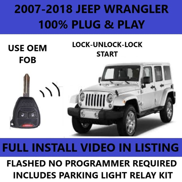 Plug and Play Remote Start for 2007-2018 Jeep Wrangler | FORTIN