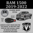 3X Lock Plug and Play Remote Start Kit 2019-2022 RAM 1500 CLASSIC BODY Tip Key | FORTIN