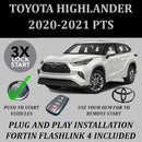 3X Lock Plug & Play Remote Start 2020-2021 Toyota Highlander Push to Start | FORTIN