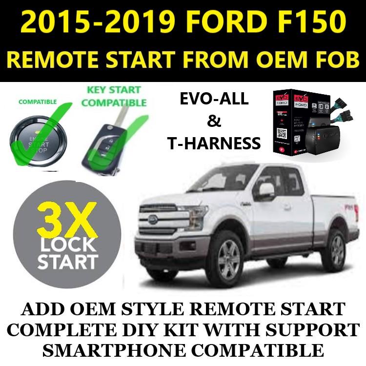 100% Plug & Play 3X Lock Remote Start FORD F150 2015-2019 | FORTIN